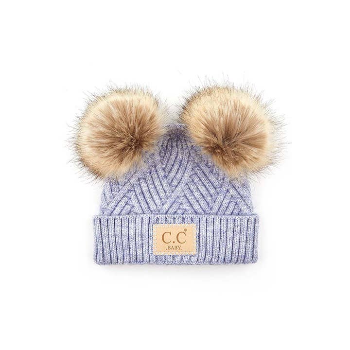 Hana - Vente Bonnet – enfant - Bonnet à motif à rayures diagonales C.C Baby