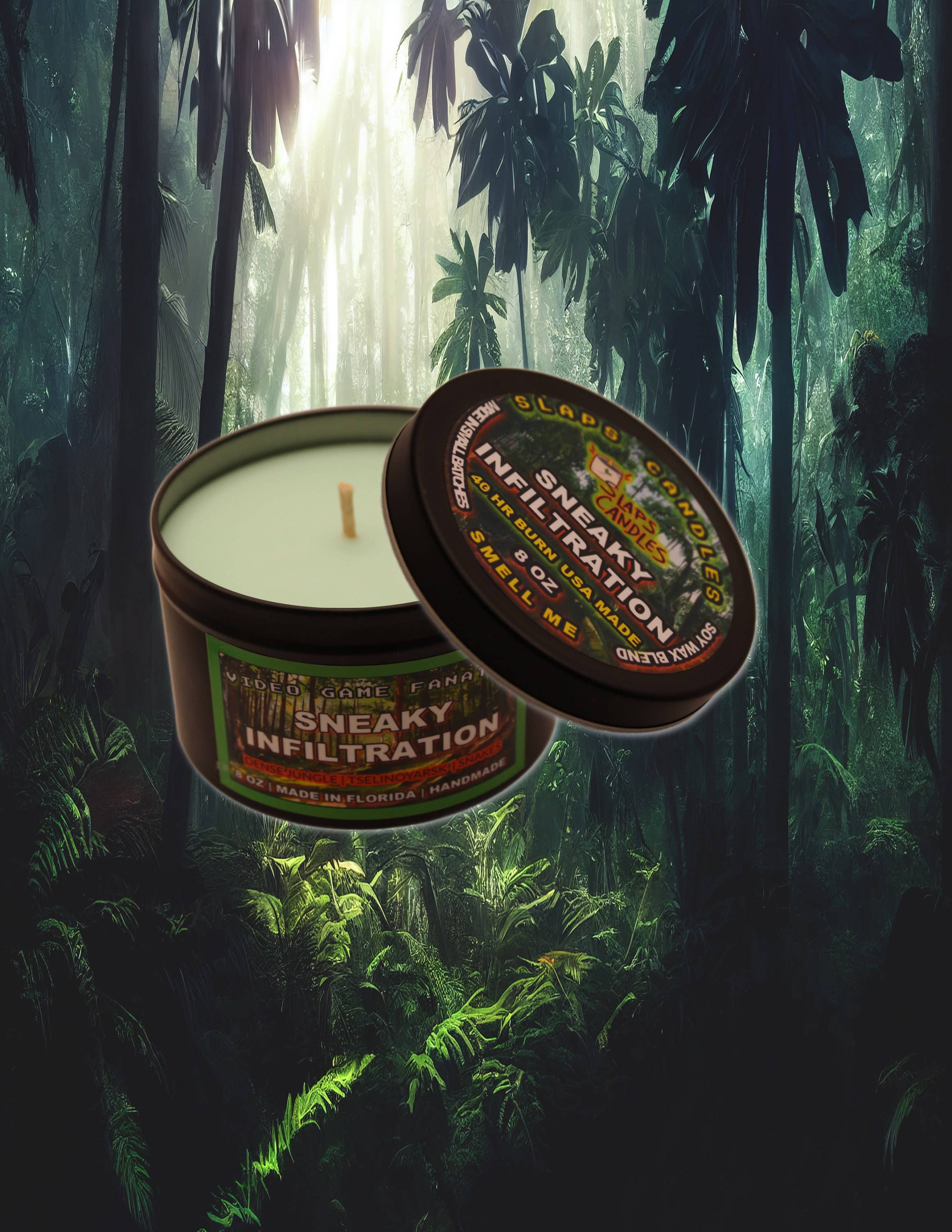 Slaps Candles – Engroshandel Rejsestearinlys – Metal Gear Solid inspireret infiltrationslys til videospil