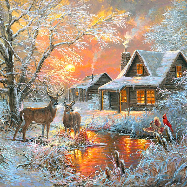 5084 Frosty Glow 500 pc Puzzle for wholesale by SunsOut