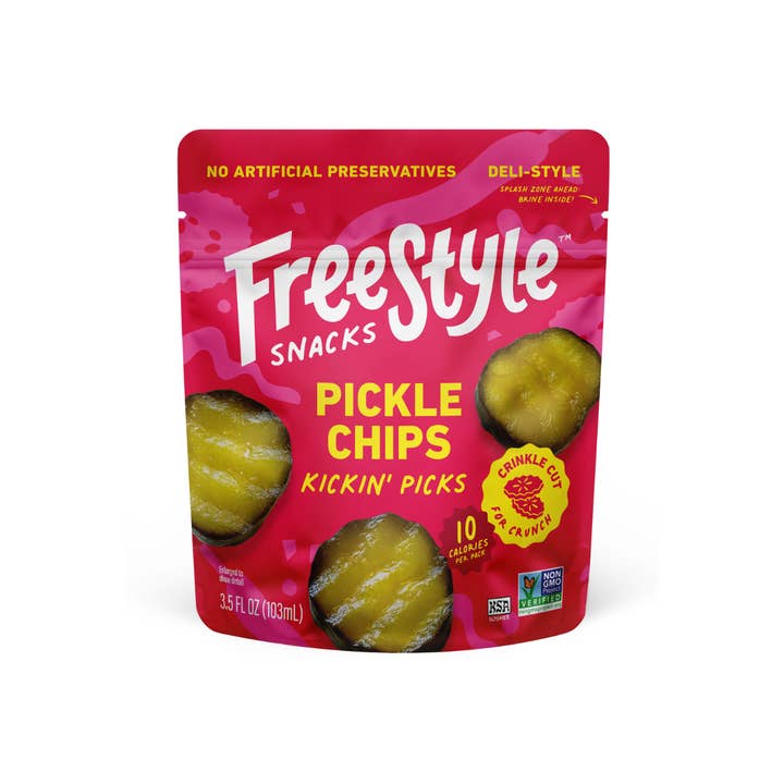 Freestyle Snacks - Wholesale Chips - Spicy Dill Pickle Chips 3.5oz - Freestyle Snacks1