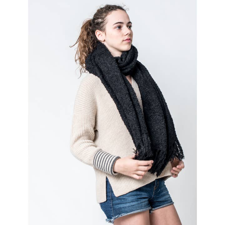 Be ALPACA - Wholesale Scarf - Women's - Bouclé Alpaca Scarf or Chall - VARIOUS COLORS9