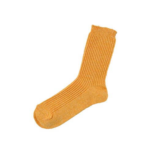NISHIGUCHI KUTSUSHITA - Wholesale Socks - Women's - ME0102 Linen Ribbed Socks S