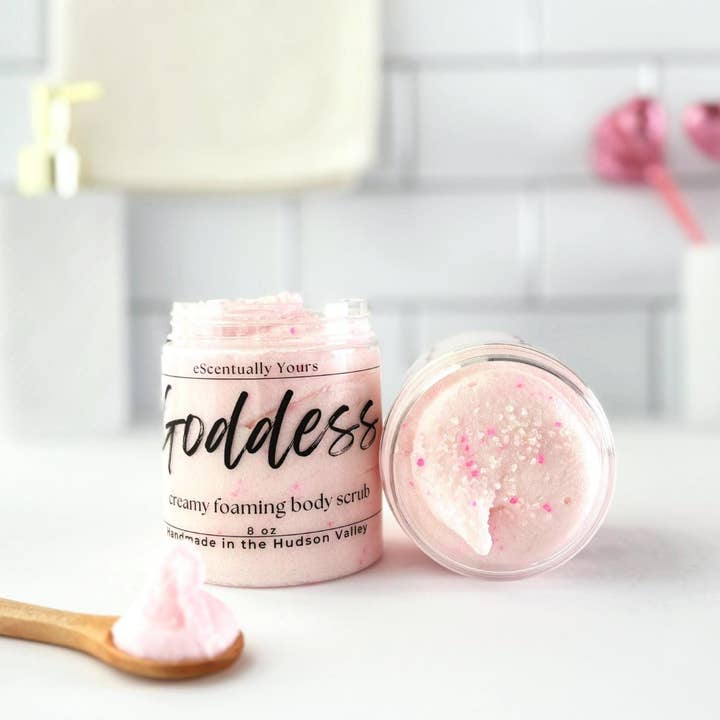 Pink Sugar Handmade Whipped Foaming Scrub Body Wash - Vegan for wholesale by eScentually Yours