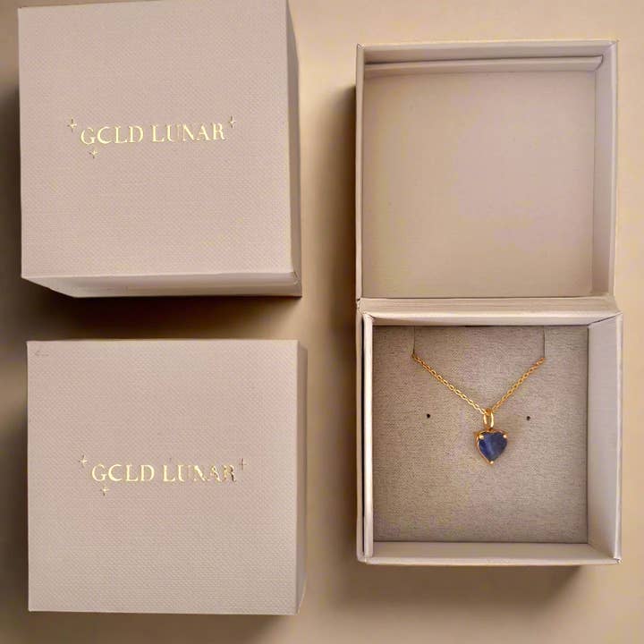 Gold Lunar - Wholesale Pendant/Charm Necklace - June Birthstone Chain Necklace Moonstone 18k Gold Plated