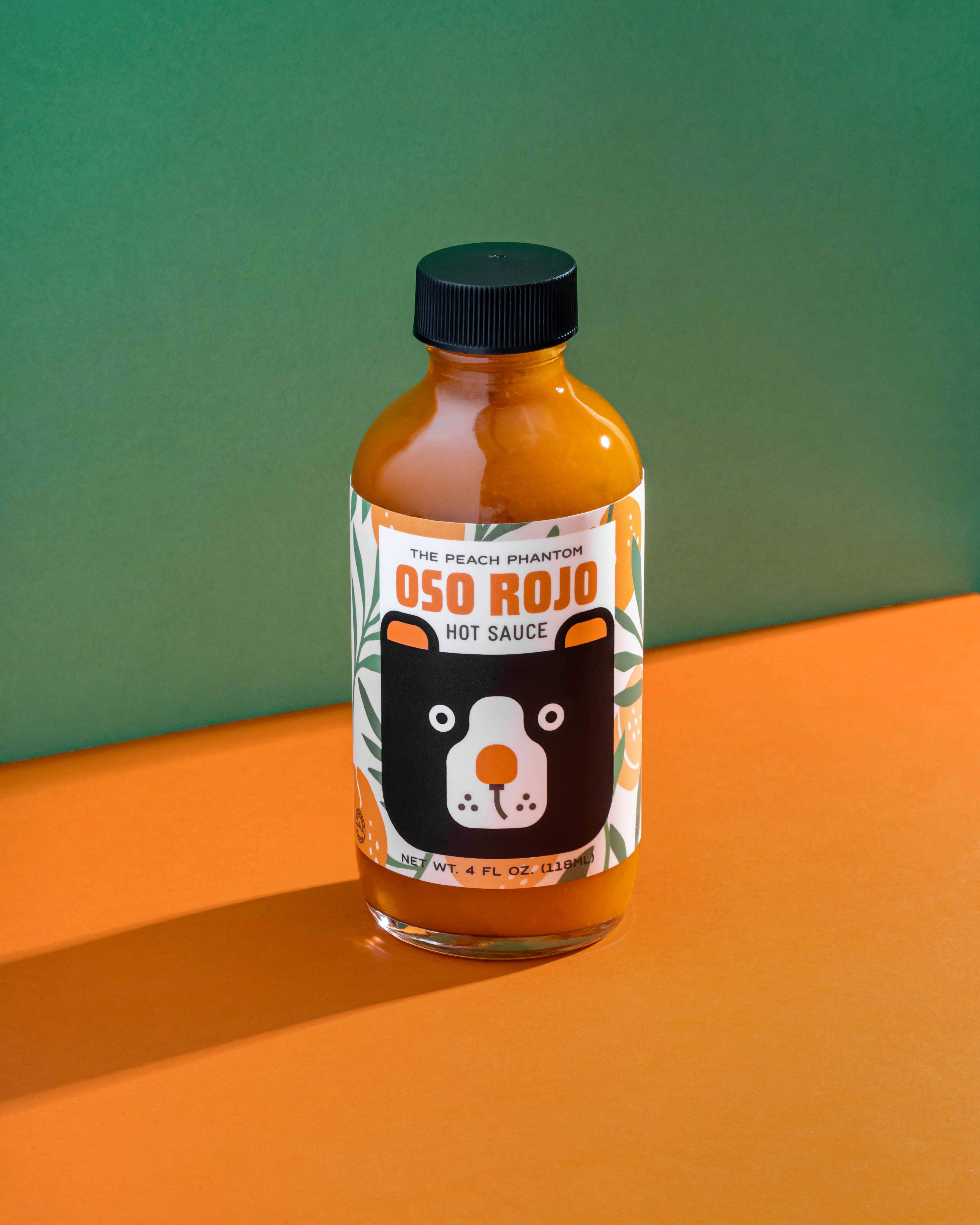 Oso Rojo Hot Sauce - Wholesale Hot Sauce - Peach Phantom - Oso Rojo Hot Sauce 4oz 1
