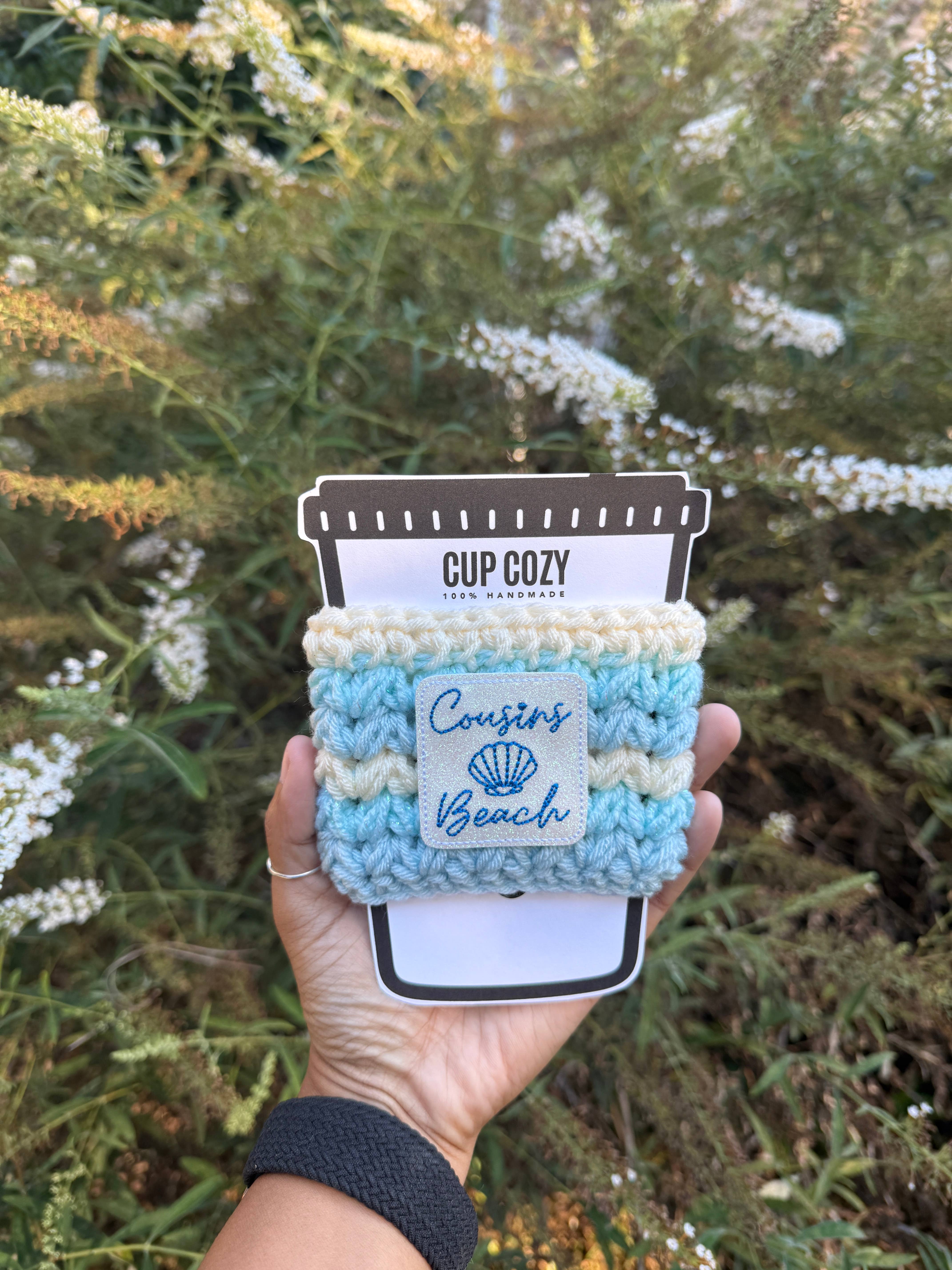 WanderlustBee - Wholesale Drink Huggers & Koozies - Cousins Beach Cozy / The Summer I Turned Pretty Cup Cozy 3