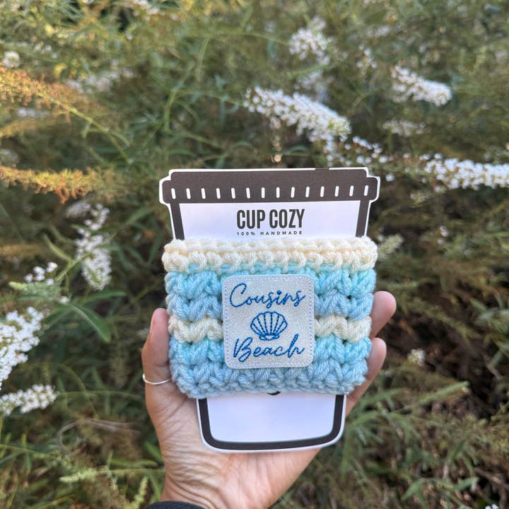 WanderlustBee - Wholesale Drink Huggers & Koozies - Cousins Beach Cozy / The Summer I Turned Pretty Cup Cozy 3