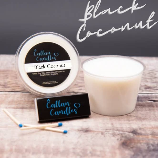 110g Jumbo Black Coconut Wax Melt for wholesale by Callan Candles