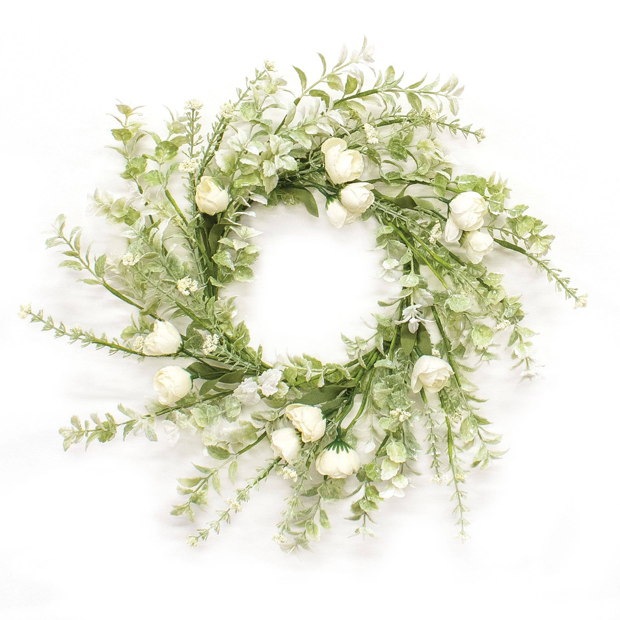 Saybrook Lane - Wholesale Wreath - Bridal Rose Blossom Candle Ring, 6.5"0