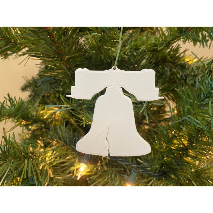 Liberty Bell Prydnad - Akryl (Vit) för wholesale av Economy Ornament