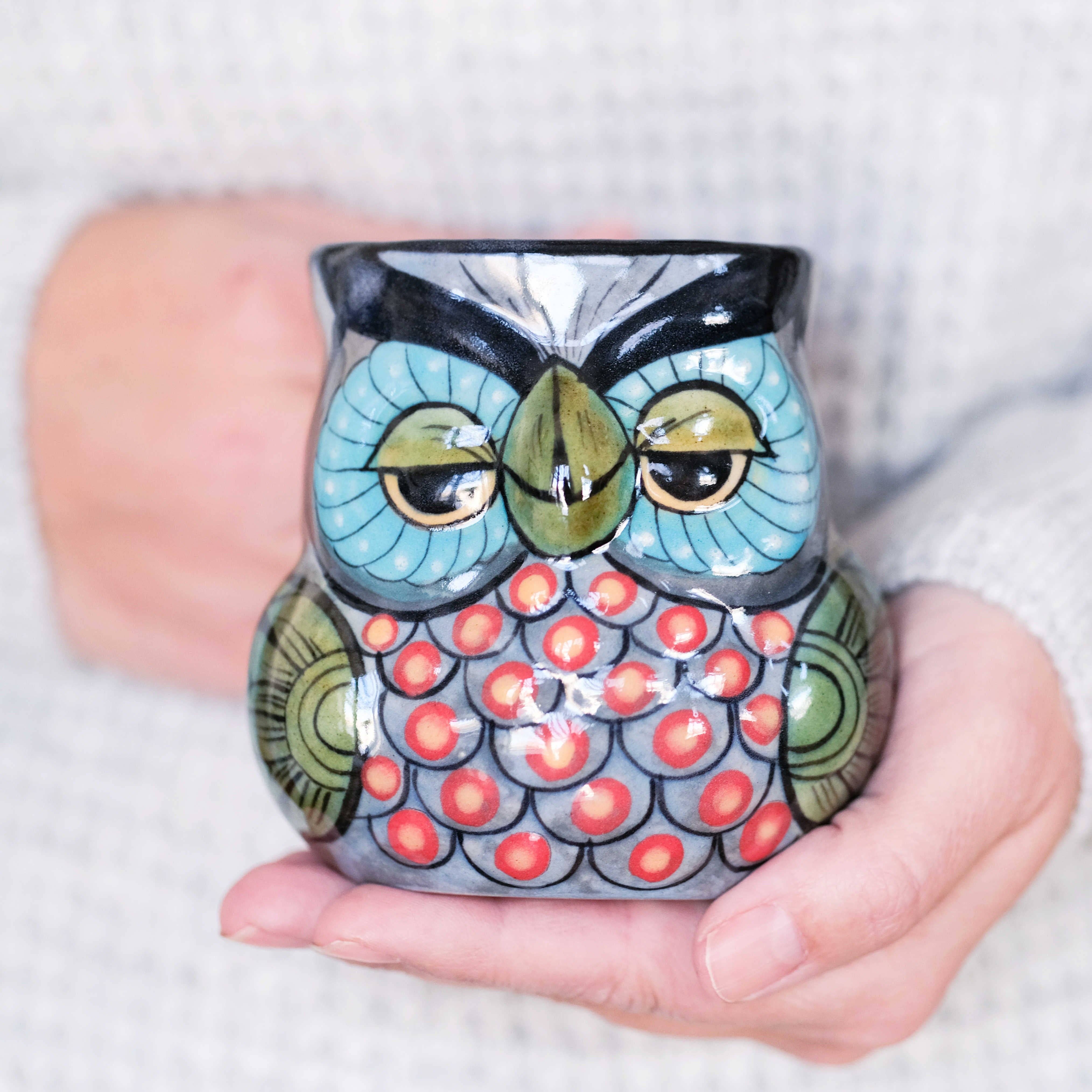 Upavim Crafts - Wholesale Coffee Mug - Stoneware Owl Mug