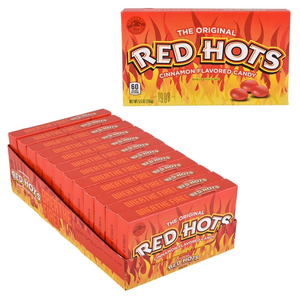 La Luna Bella - Toys - Wholesale Hard Candy - Red Hots Theater Box Candy 5.5ox - LLB Toys0