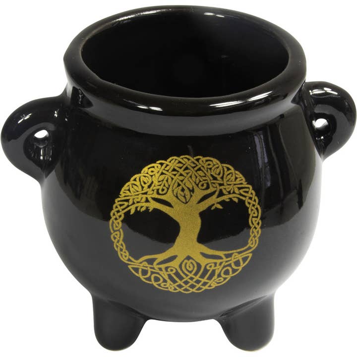 Ceramic Mini Cauldron -Tree of Life (Each) for wholesale by Kheops International