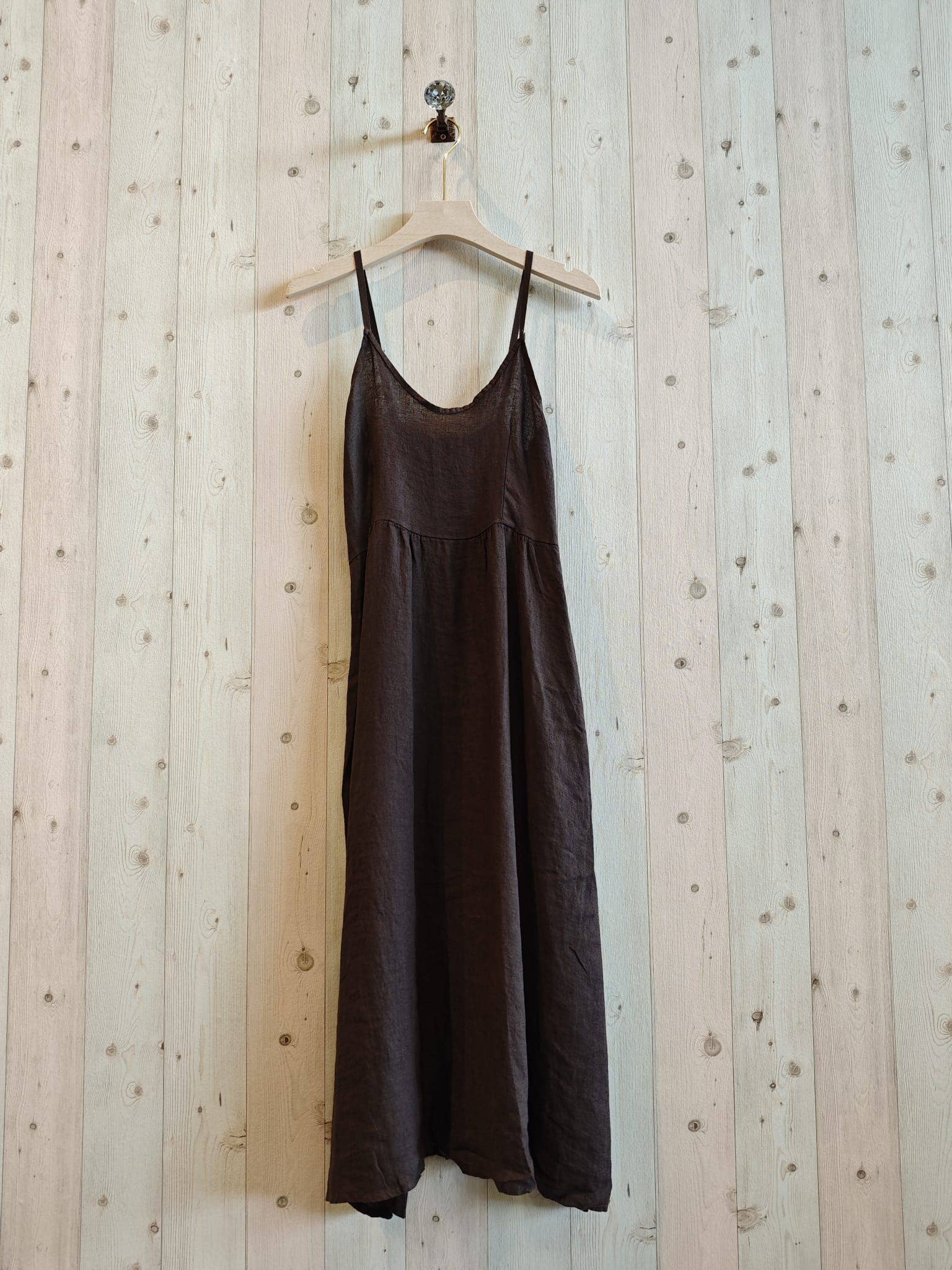 Linen & More - Wholesale Dress - Women's - REF 33195 100% LINEN STRAPPY DRESS
10