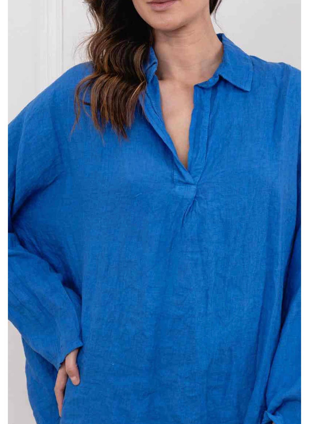 LINEN & COTTON HOUSE – Túnica - Mulher por atacado – CAMISA DE LINHO PARA MULHER 97188ROUPA PRIMAVERA VERÃO3