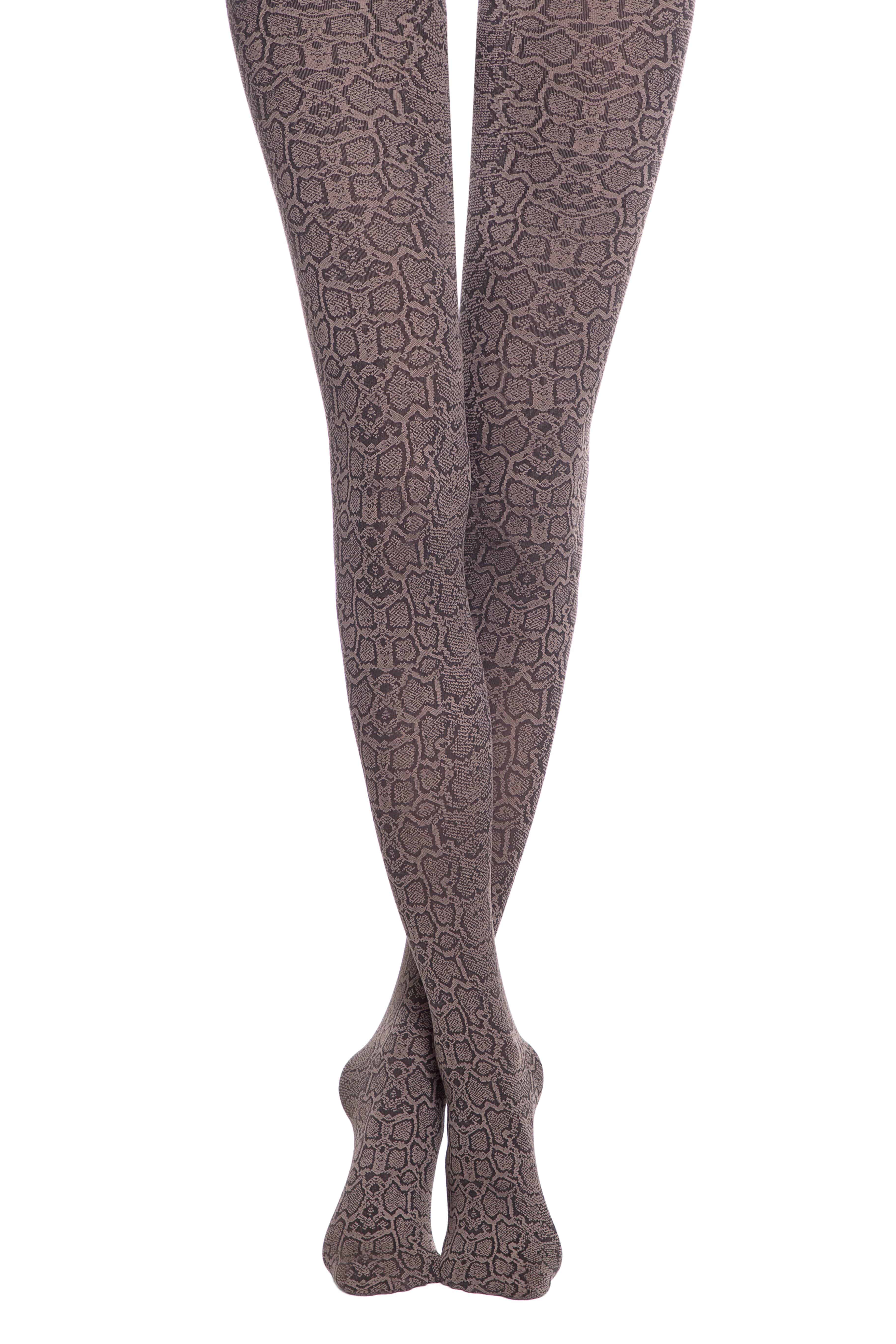 luzy – wholesale Tights - Dam – 50DEN Opaque damstrumpbyxor med ormmönster2