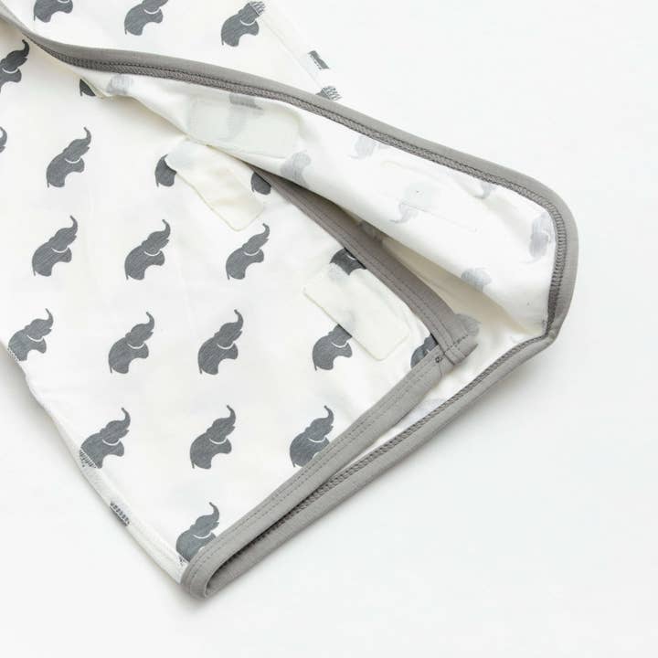 Monica + Andy - Wholesale Babygown - Baby - The Preemie NICU Gown_Grey Elephant3