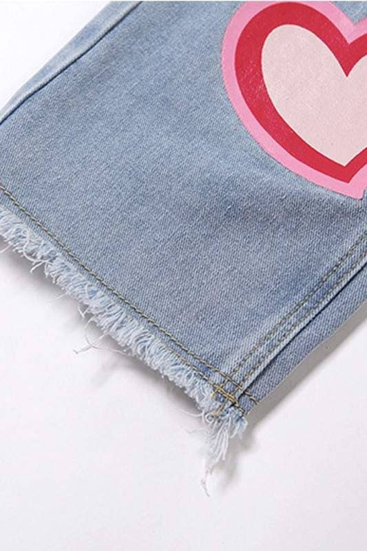 Fashion Combination – wholesale Pants – Women's – heart cutout ripped denim jeans9