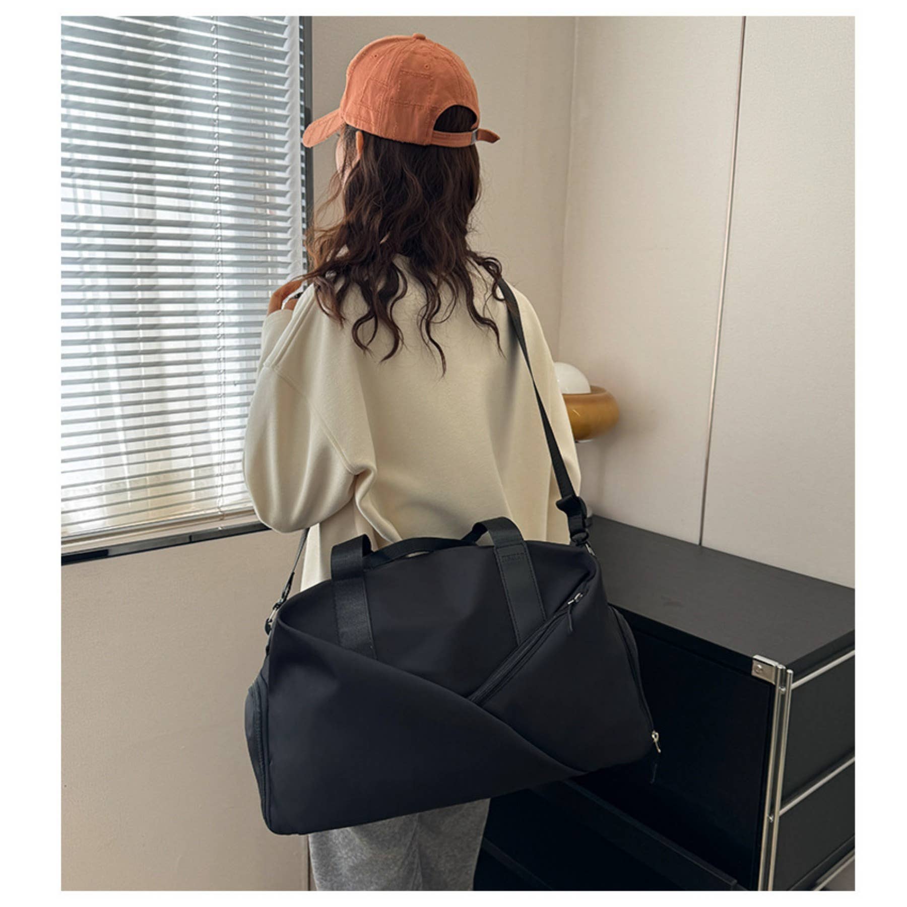 wandf - Vente Sac de voyage – femme - Sac de sport de voyage et de fitness - Séparation étanche pour le mouillé et le sec26