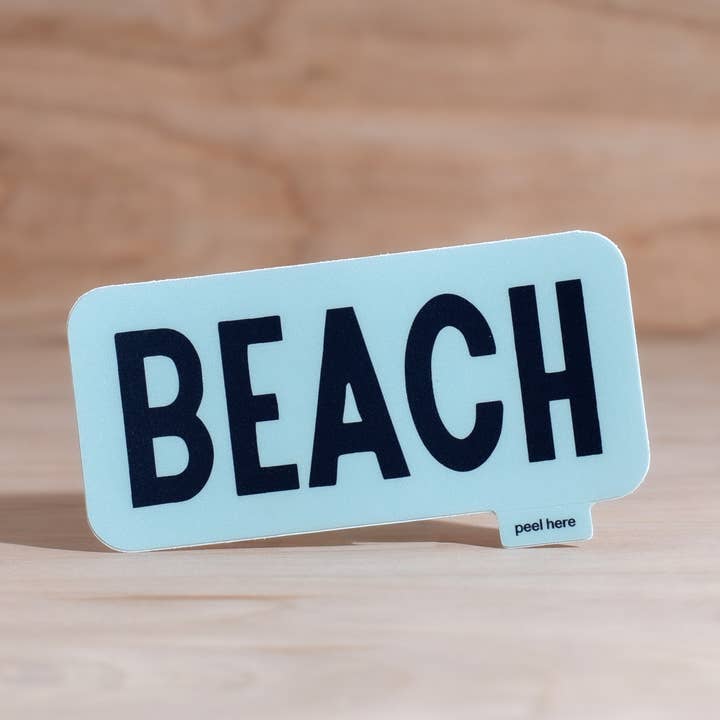 Beach Vinyl Sticker for wholesale by Endless August Supply Co.