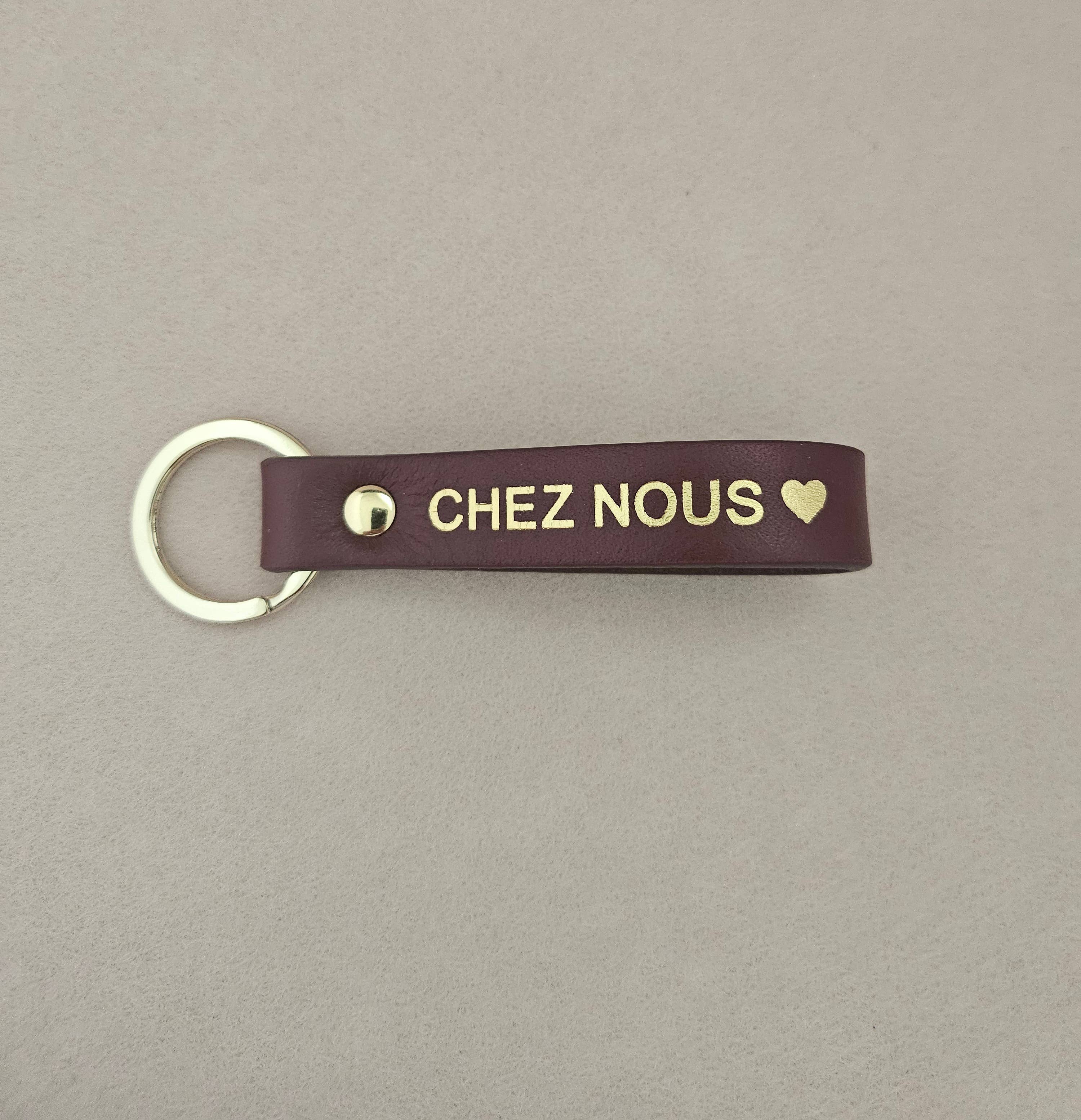 Royal marais - Wholesale Keychain - Unisex - sweet home leather keychain/chez nous3
