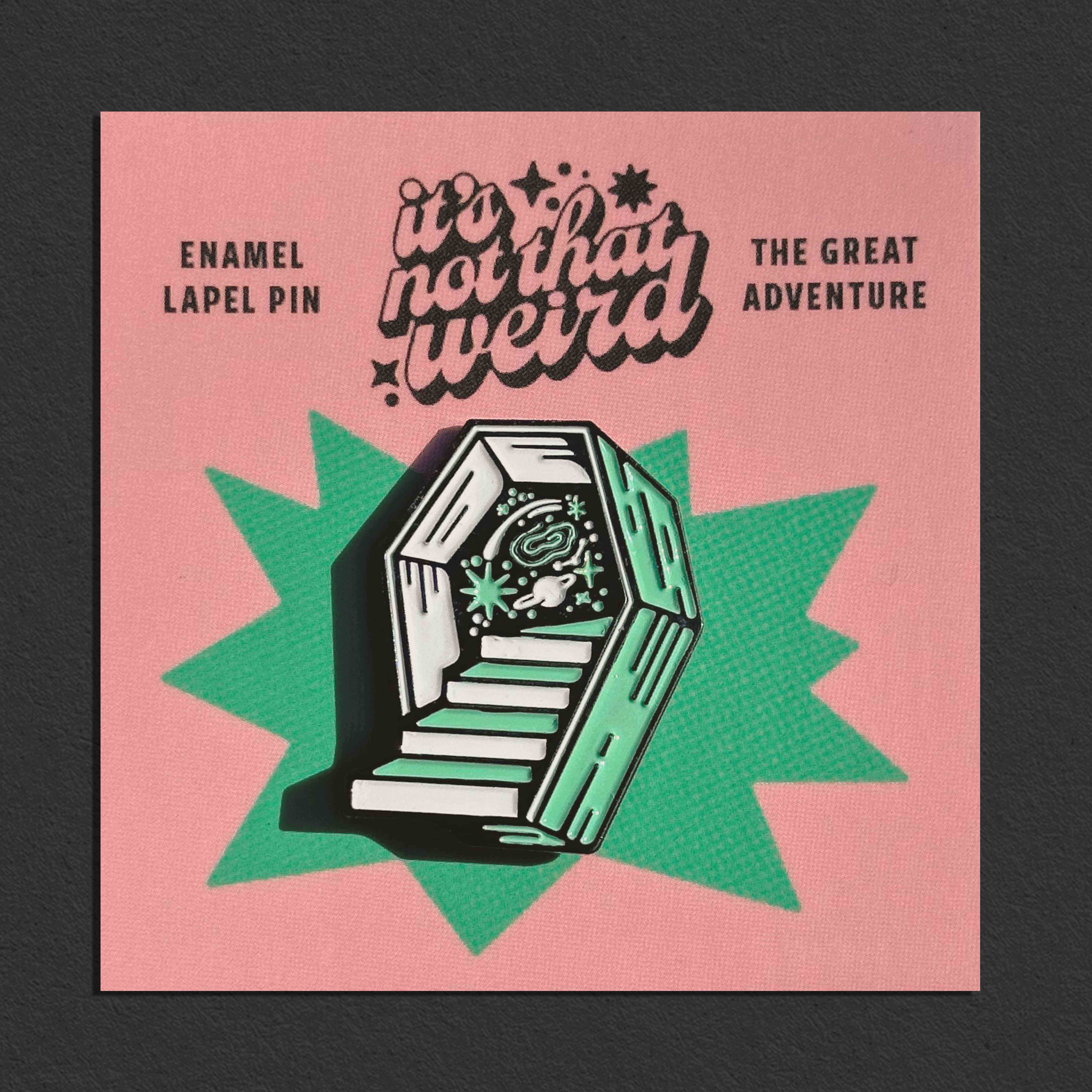 It's Not That Weird - Wholesale Lapel Pin/Button - Coffin Portal enamel pin1