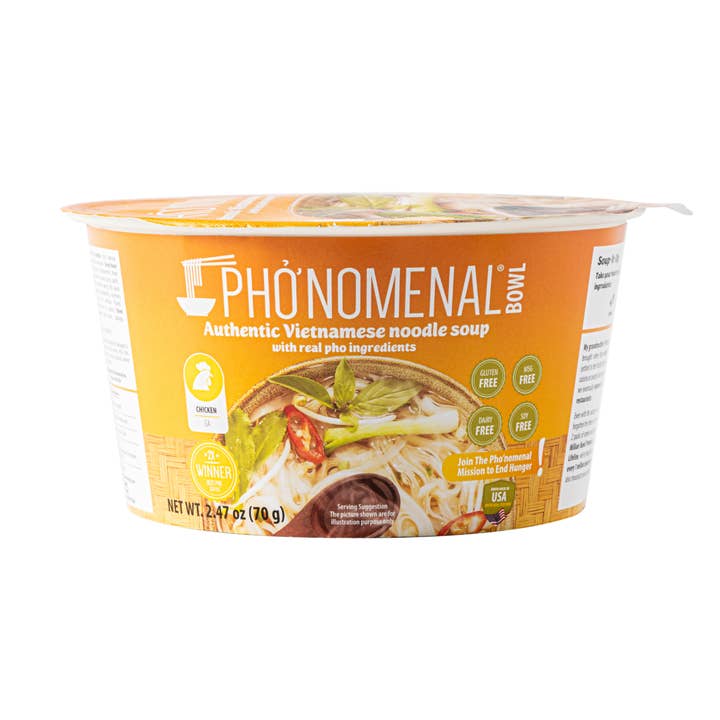 Phonomenal - Wholesale Ramen - Pho’nomenal Bowl Instant Chicken Pho (Case of 6 Bowls)