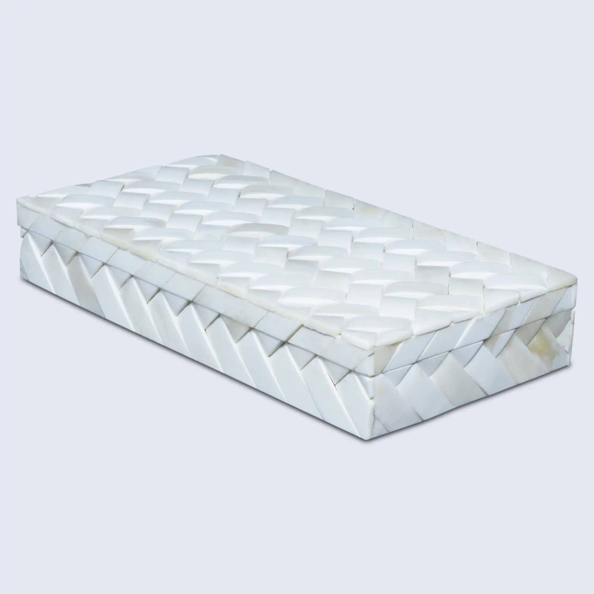 Muqeem & Brothers - Wholesale Decorative Box - Ivory Braid Bone Inlay Decorative Storage Box Design6