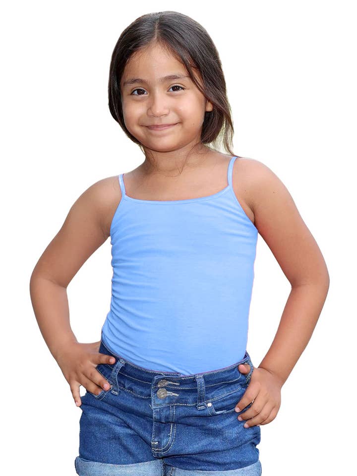 Cutie Patootie Clothing - Wholesale Tank Top - Kids - GKT-16058B Girl's Solid Cami Tank Soft Cotton Lycra13