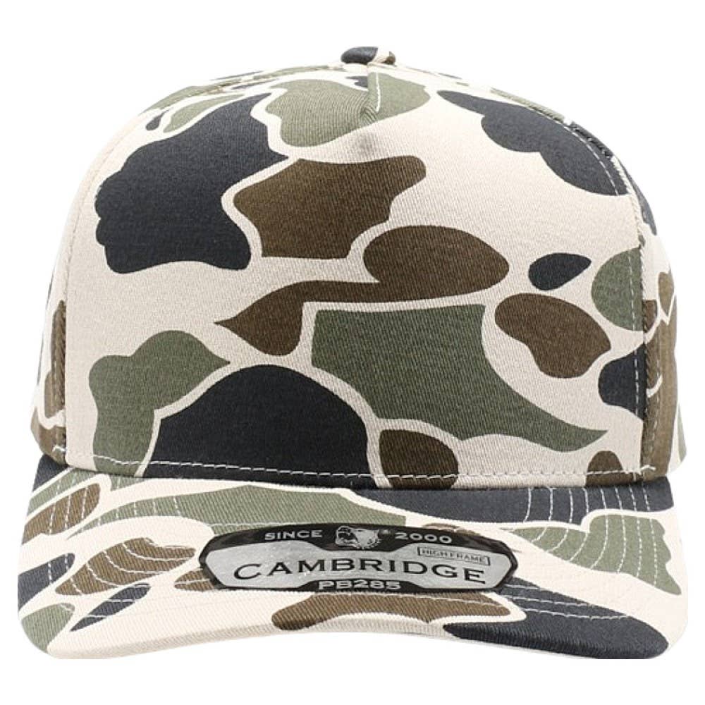 DOBBI - Vendita all'ingrosso Cappellino da baseball - Unisex - Cornice alta Old School Camo a cinque pannelli1