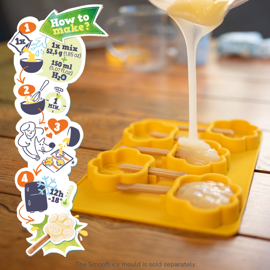 Smoofl - Venta al por mayor Chuches - Perros - Mezcla de banana para helado de perro2