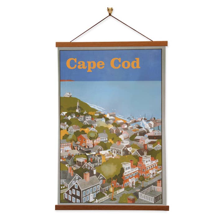 Cape Cod — Gerahmtes Wandbild — Home Decor für den Großhandel von Vintage Banners