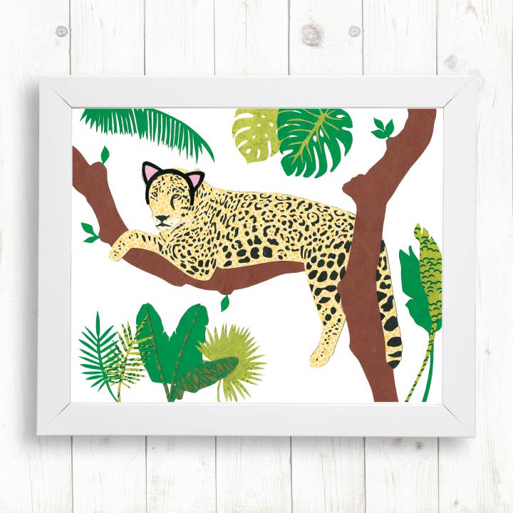 Jaguar konsttryck för wholesale av Whimsy Spot