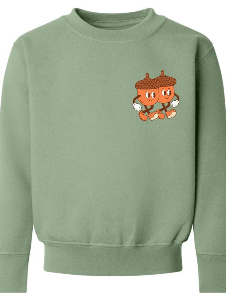 Acorn Adventures Printed Sweatshirt for wholesale by Tutti Frutti clothing