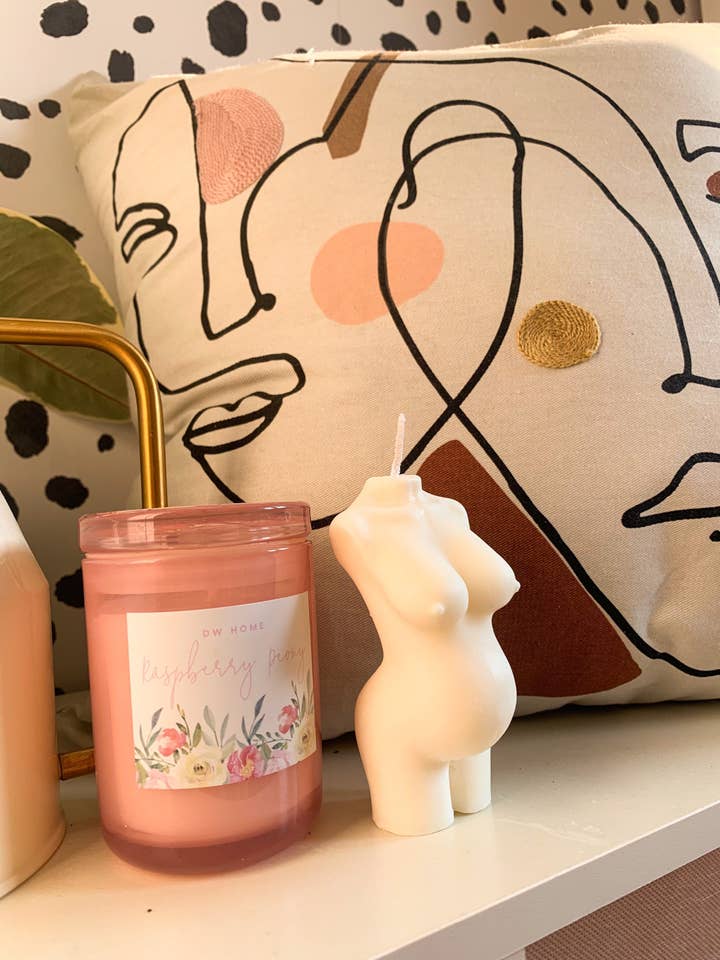 The Mama Collection Pregnant Lady Candle for wholesale by Shannon Grace Design