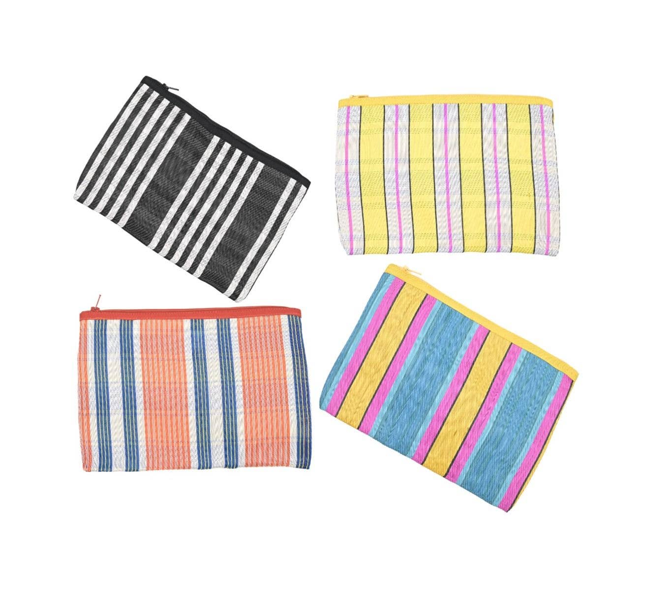 Status Collections - Wholesale Coin purse – Women’s - S/4 Recycled Fabric Purses 18(W) x 14 (H)cm