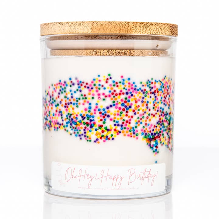 The Sunflower Project LLC - Wholesale Jar/Filled Candle - Birthday Candle (8oz)0