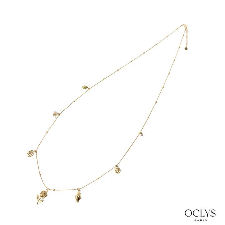 Oclys - Wholesale Y-Neck/Lariat Necklace - Vera stainless steel charm long necklace1