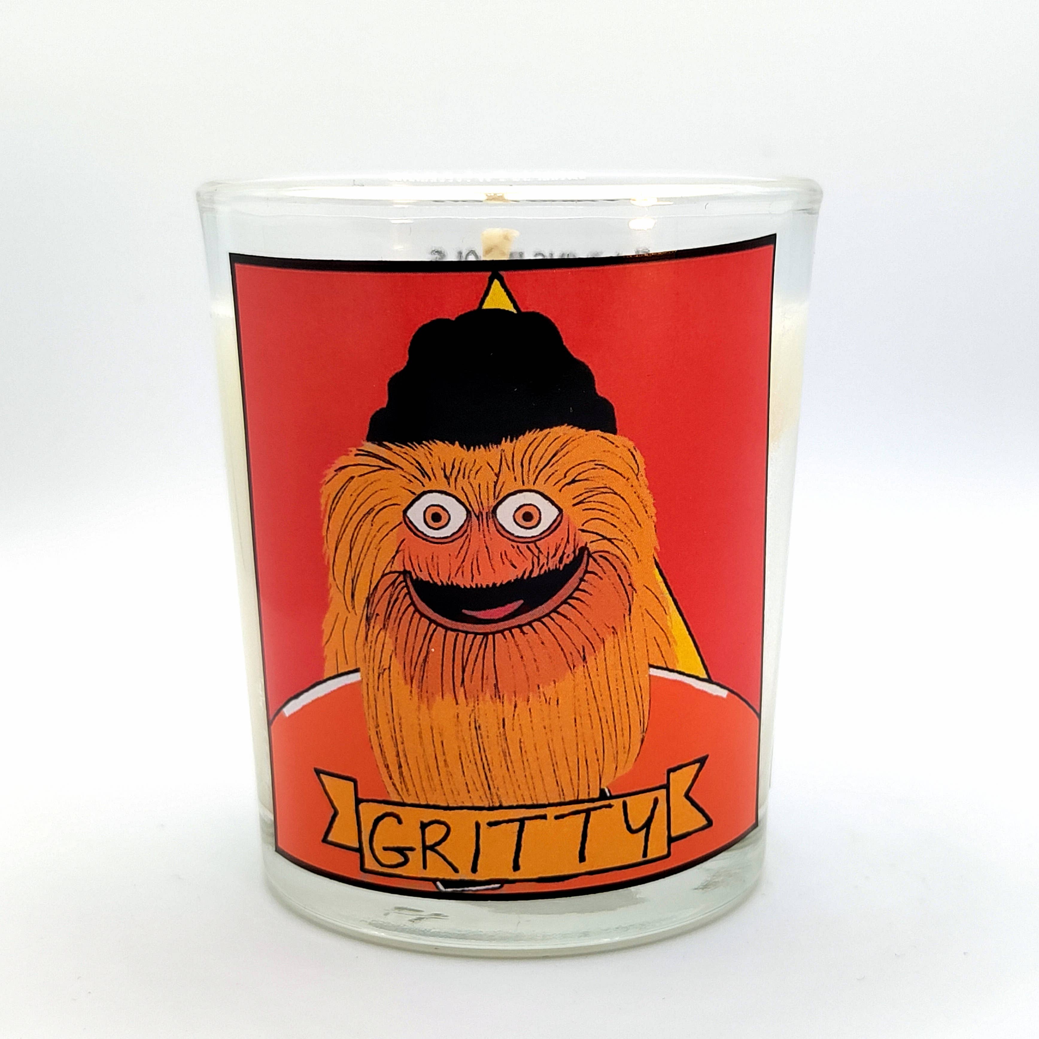 Flaming Idols - Wholesale Votive Candle - Philadelphia Gritty Glass Votive Candle