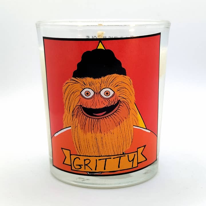 Flaming Idols - Wholesale Votive Candle - Philadelphia Gritty Glass Votive Candle0