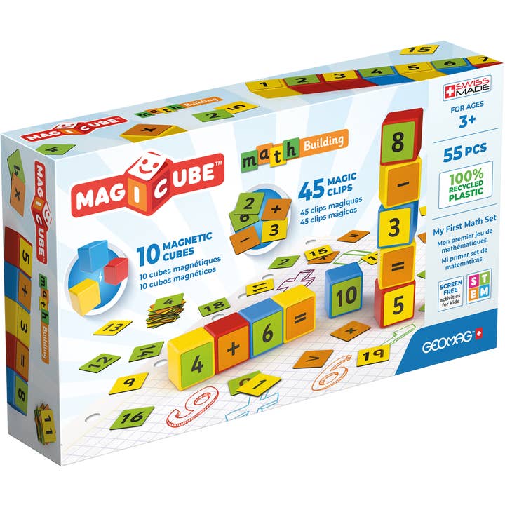 Geomag™ Magicube Apprendre les Mathématiques Ensemble de Construction STEM de 55 Pièces pour la vente par GEOMAGWORLD USA