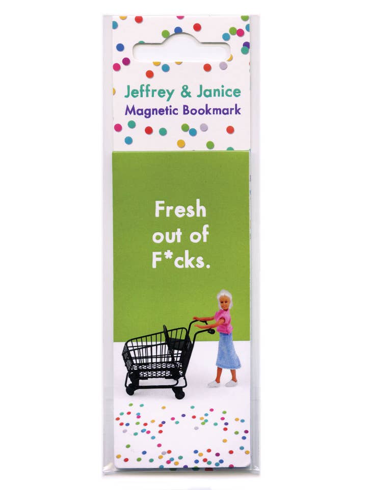 Funny Bookmark - Fresh Out Of Fucks for wholesale by Brainbox Candy