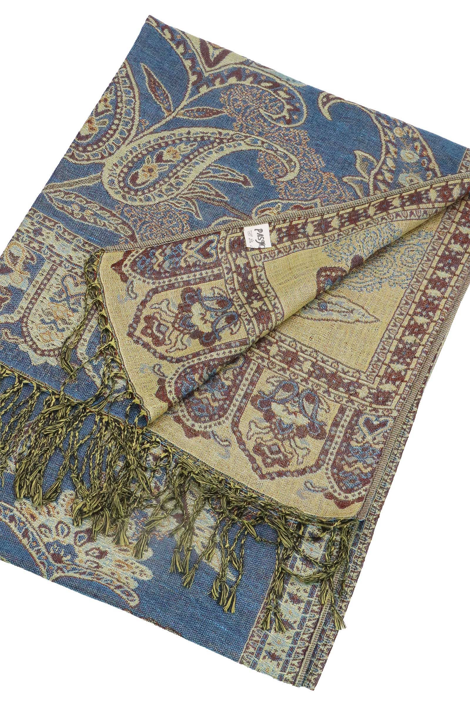 Assorted Paisley Vineyard Metallic Twist Pashmina Shawl for wholesale on Faire14