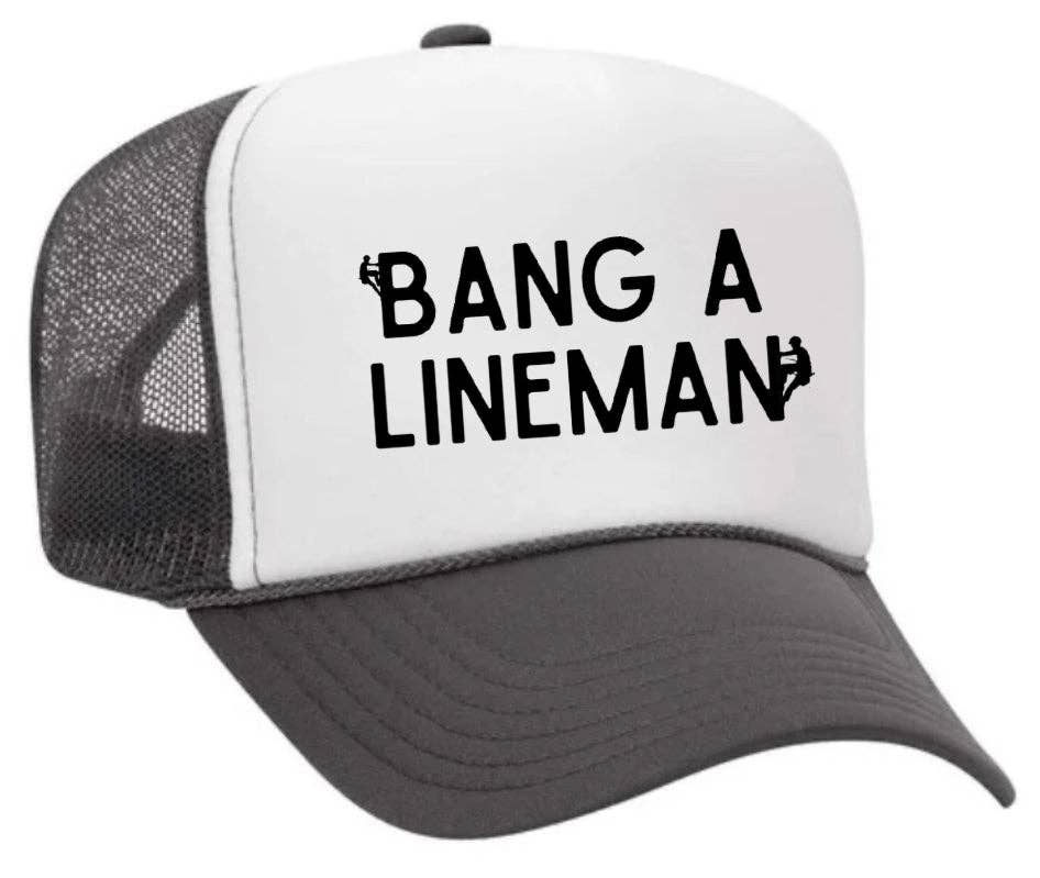 Inappropriate Trucker Hats - Vendita all'ingrosso Cappellino  da camionista - Unisex - Cappello da camionista Bang A Lineman31