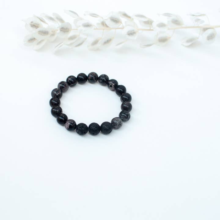 Aromatherapie-Armband und Öl für Kinder - SCHWARZ für den Großhandel von Drops of Gratitude