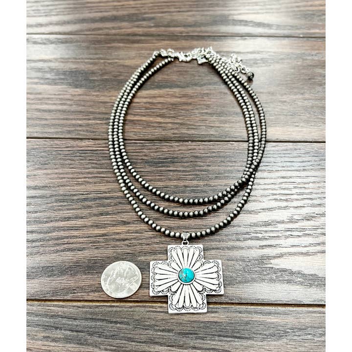 ISAC Trading Inc - Vendita all'ingrosso Collana con ciondolo/pendaglio - 735875, Collana Concho Fatta a Mano2