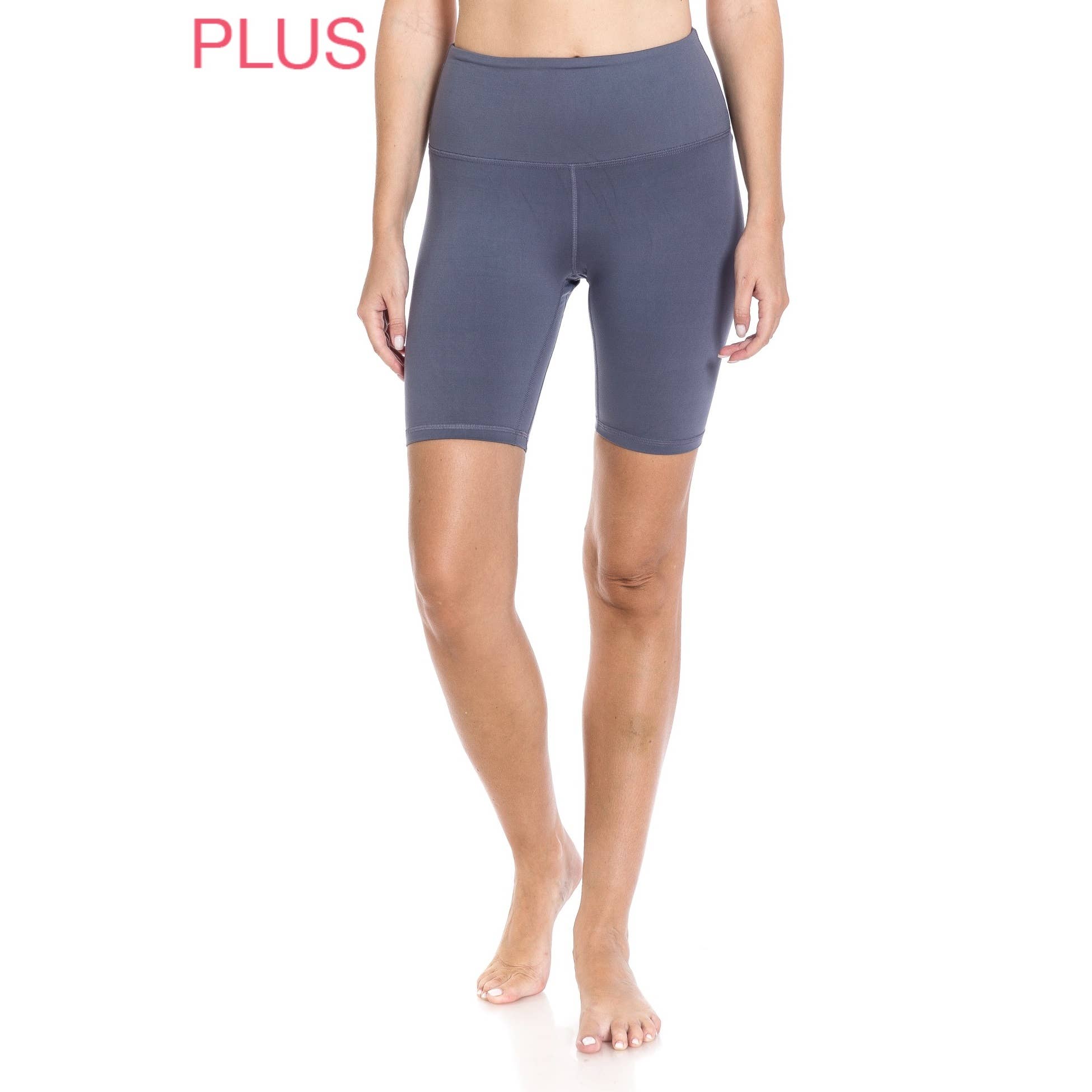 Leggings Depot - Wholesale Athletic Shorts - Women's - Plus Size 8in Inseam Activewear Bike Shorts6