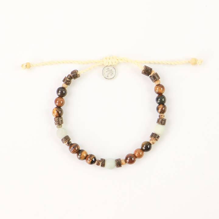 Pineapple Island - Wholesale Beaded Bracelet - Cannon Beach Natural Stone Bracelet by Pineapple Island
