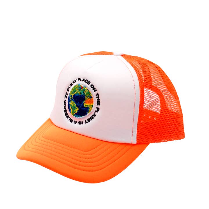 Neon Orange OUTHERE Trucker for wholesale by KIKO