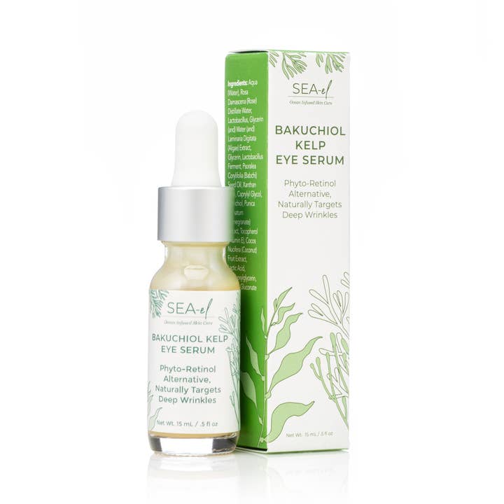 Bakuchiol Kelp Eye Serum for wholesale by Sea-el Skin Care